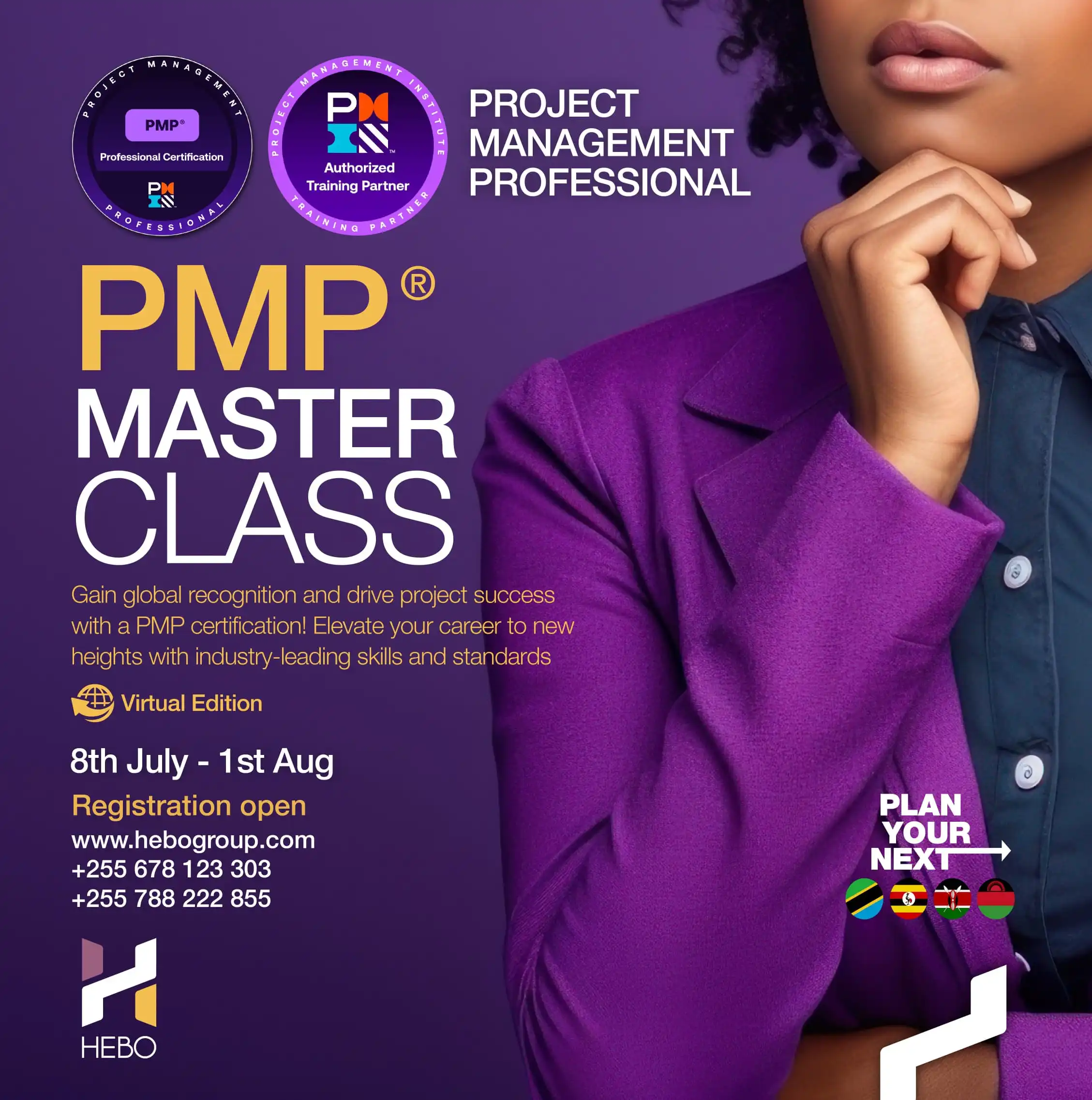 Project Management Professional (PMP®) Virtual Masterclass - Jul 2025 1 HEBO Consult