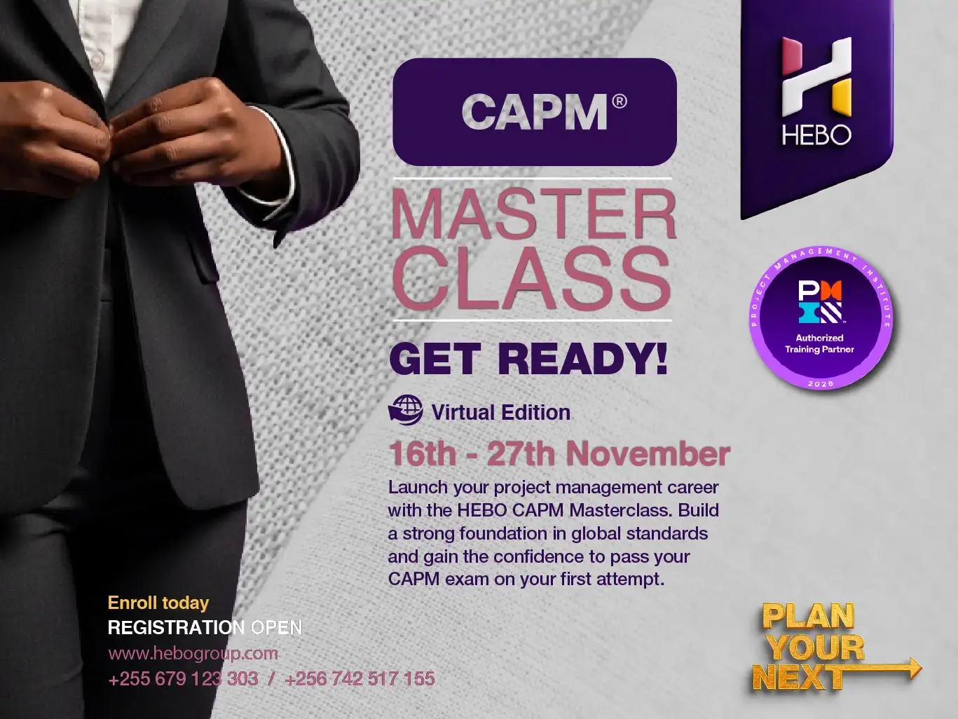CAPM® Virtual Masterclass – November 2026 1 HEBO Consult