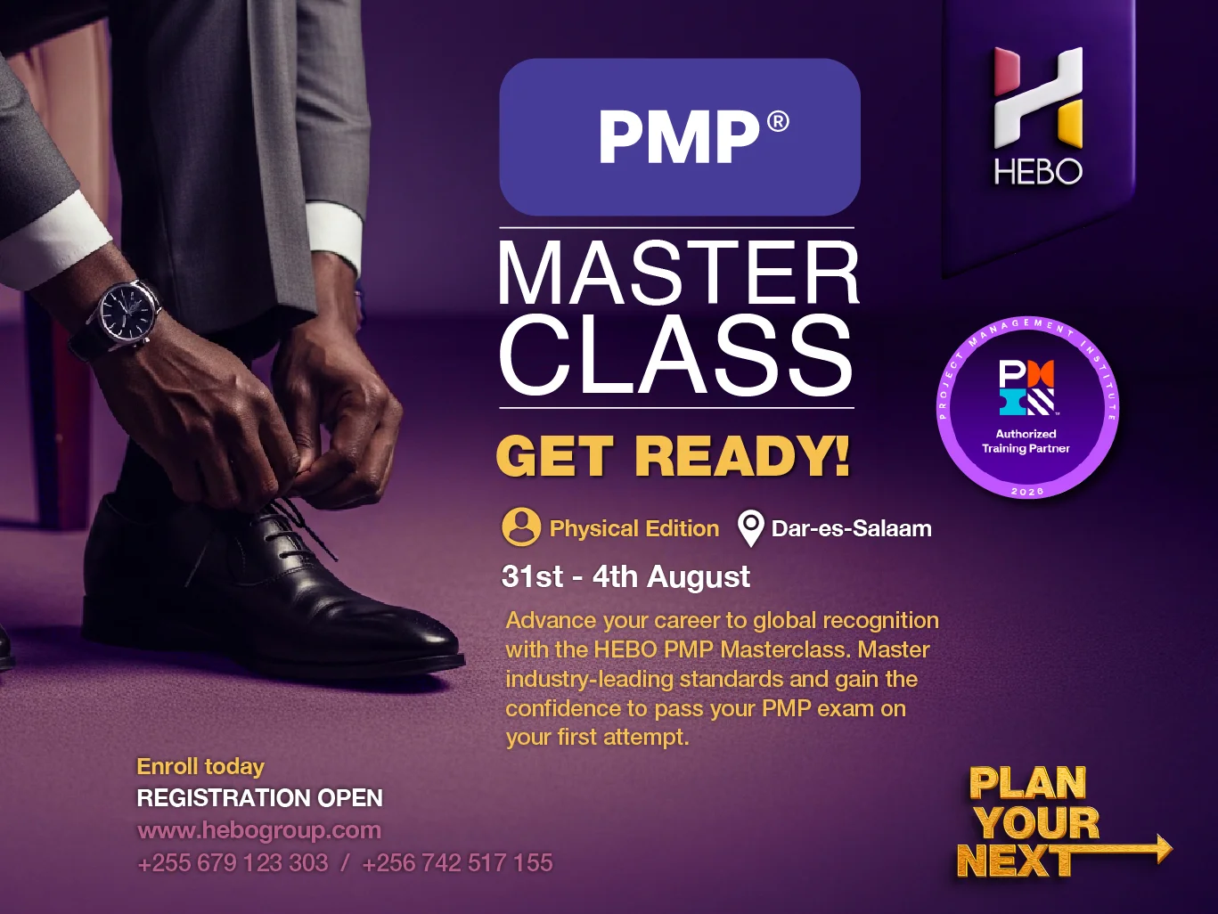 PMP® Physical Masterclass – August 2026 1 HEBO Consult