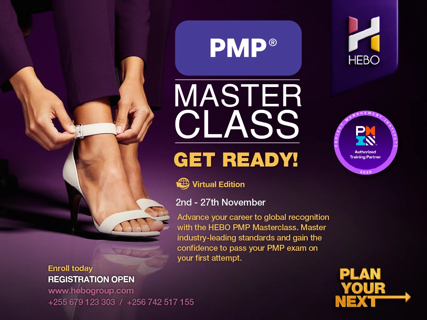 PMP® Virtual Masterclass – November 2026 1 HEBO Consult
