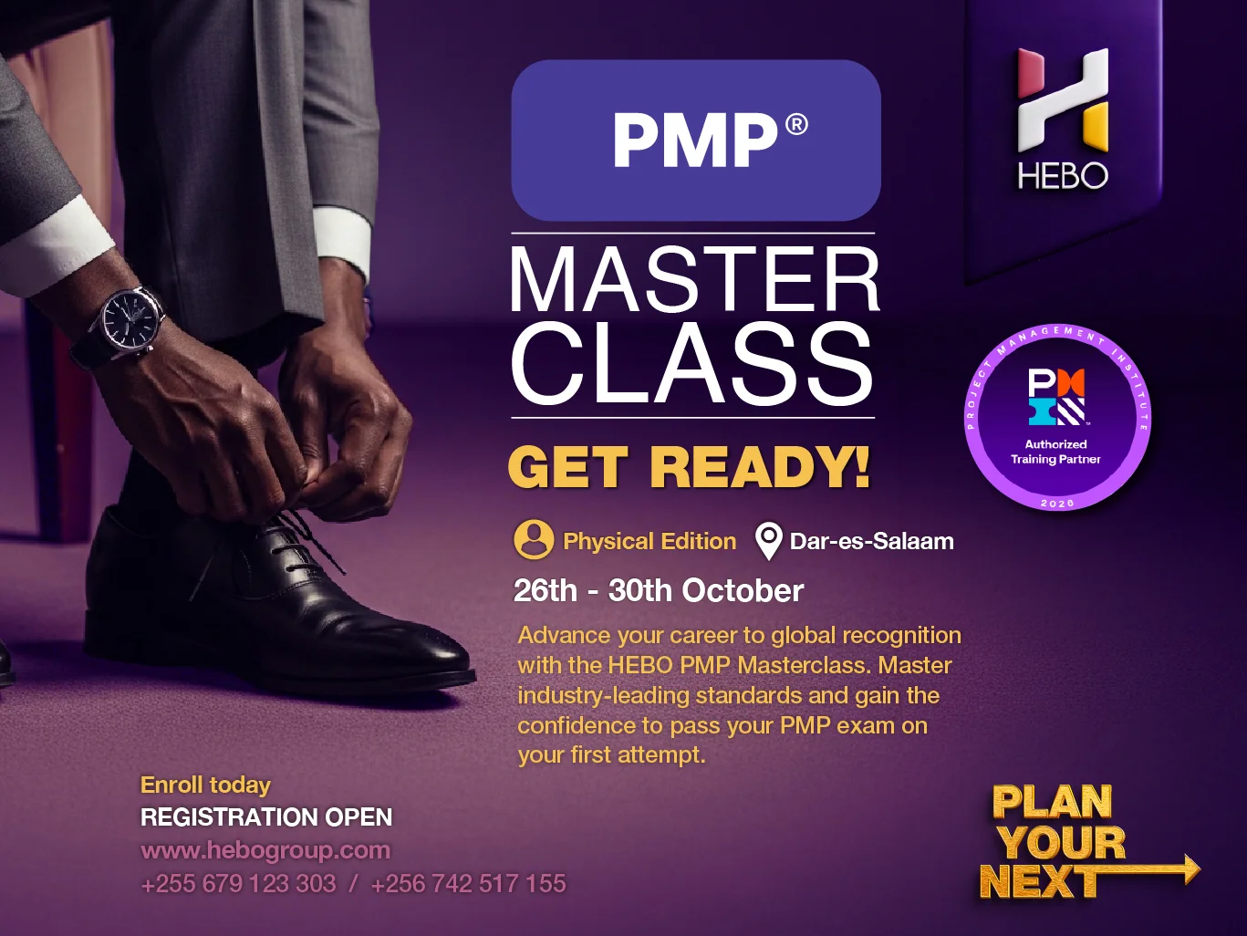 PMP® Physical Masterclass – October 2026 1 HEBO Consult